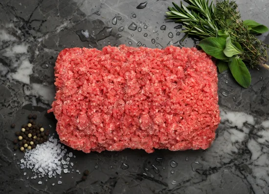 בשר בקר טחון מצלעות 100%